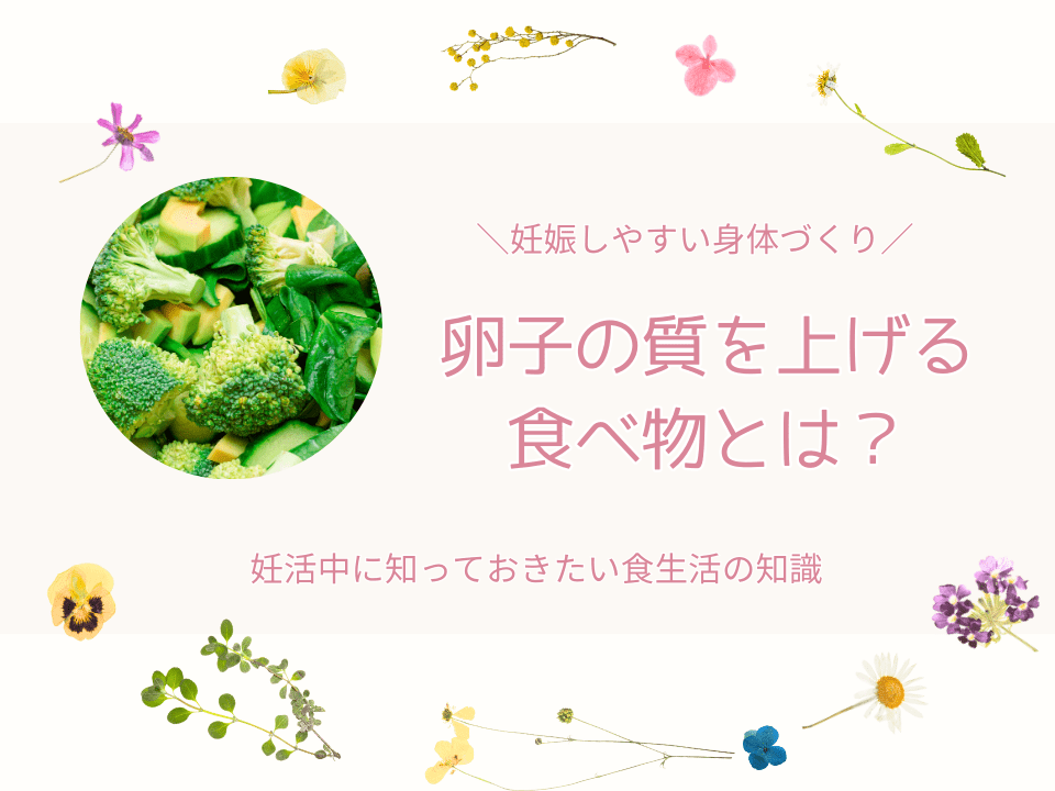 卵子の質を上げる食べ物