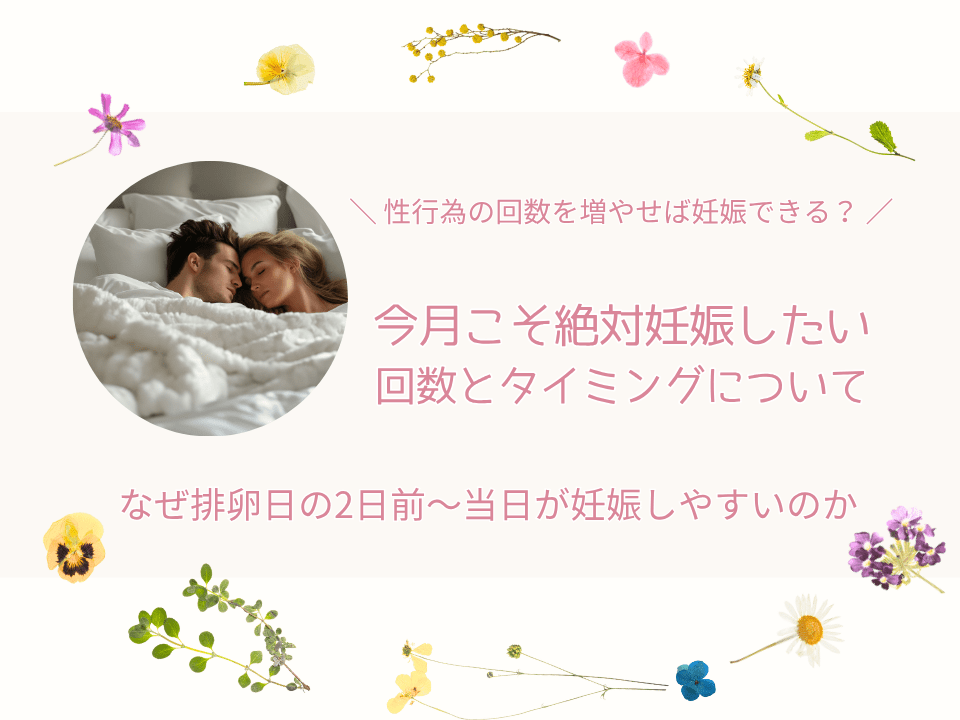 今月こそ絶対妊娠したい回数