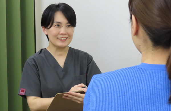 新橋の不妊治療・不妊鍼灸サロン「ファンクショナルマッサージ治療室」の妊活鍼灸体験後アドバイス写真